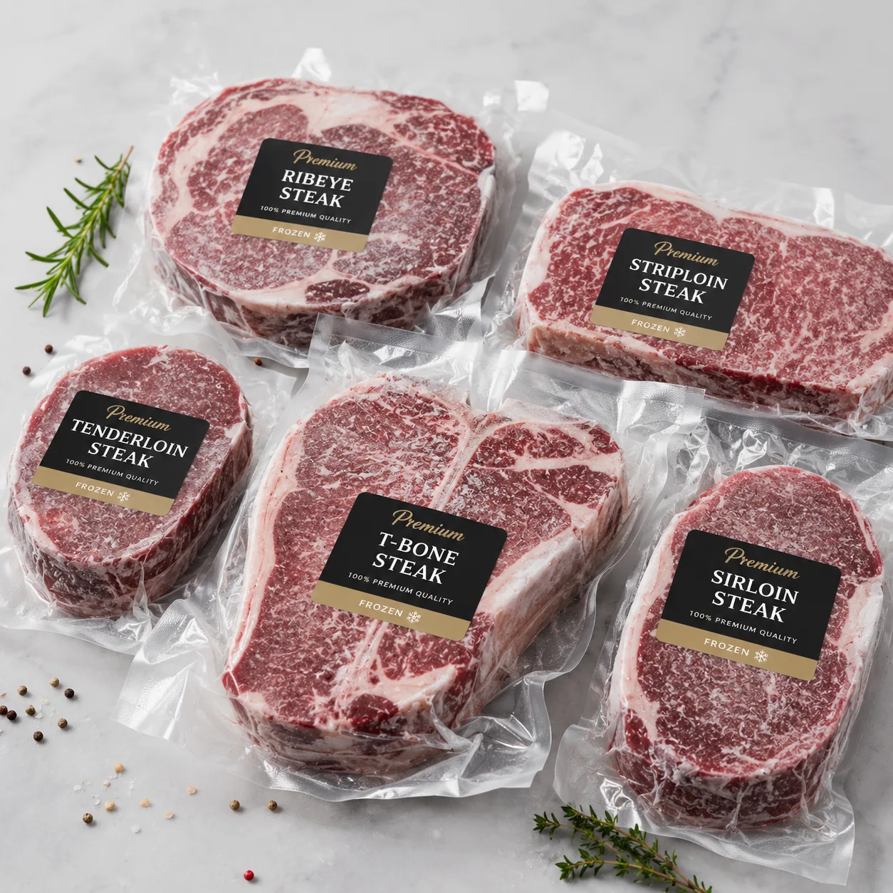 อาหารแช่แข็ง — วัตถุดิบพรีเมียมจาก Steak Today
